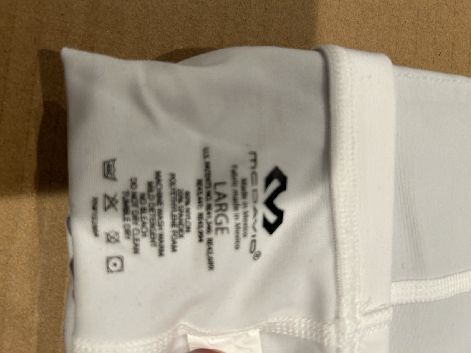 McDavid Arm Hex Tech Padded Protective Compression White Shooter Sleeve Size L