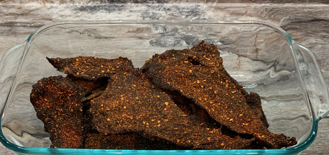 JUAN'S HOME MADE OLD SCHOOL BEEF JERKY MEXICAN  HOT 16 oz Bag