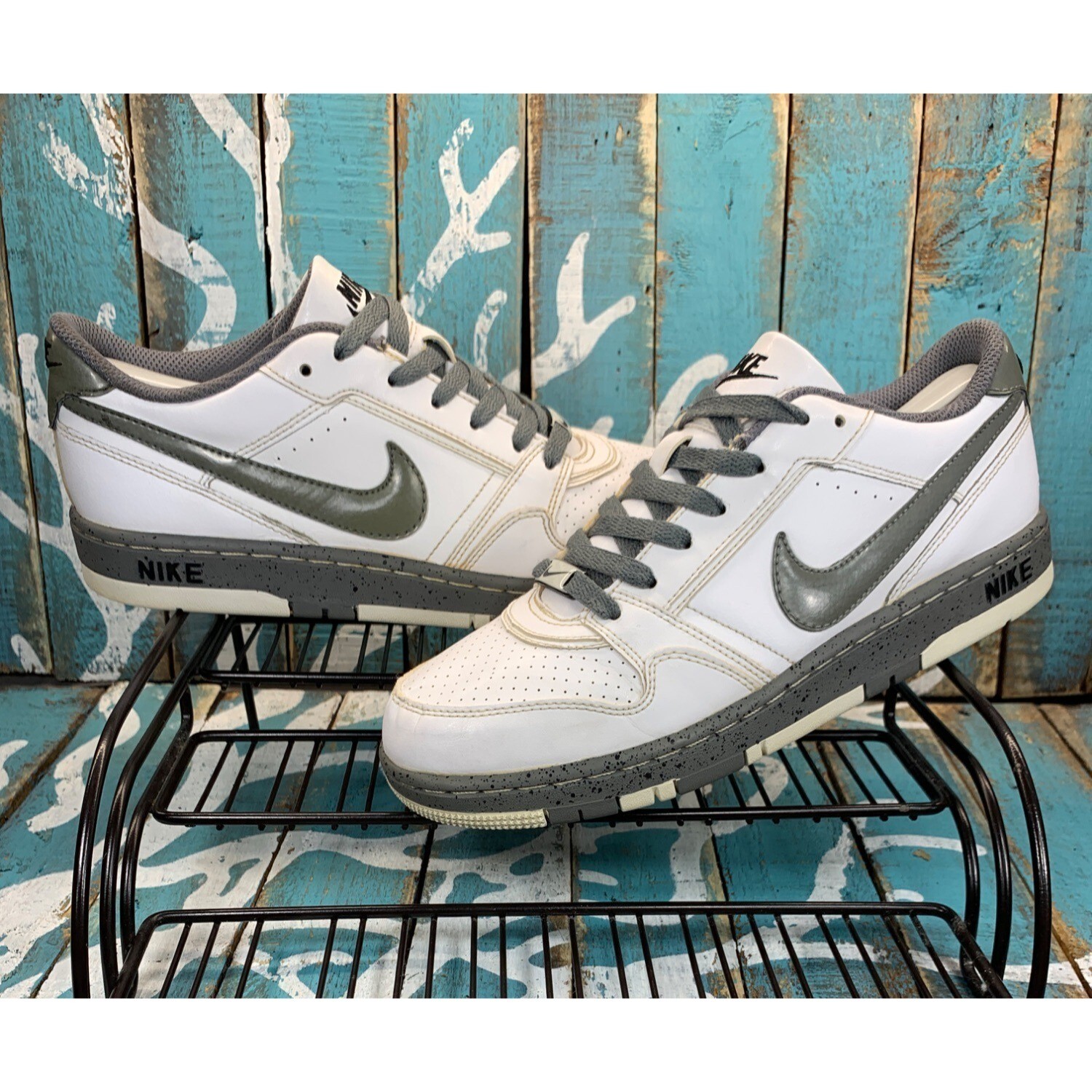 Nike 394659-102 Son of Force Gray White Low Lace Up Youth 7Y/Woman 8.5