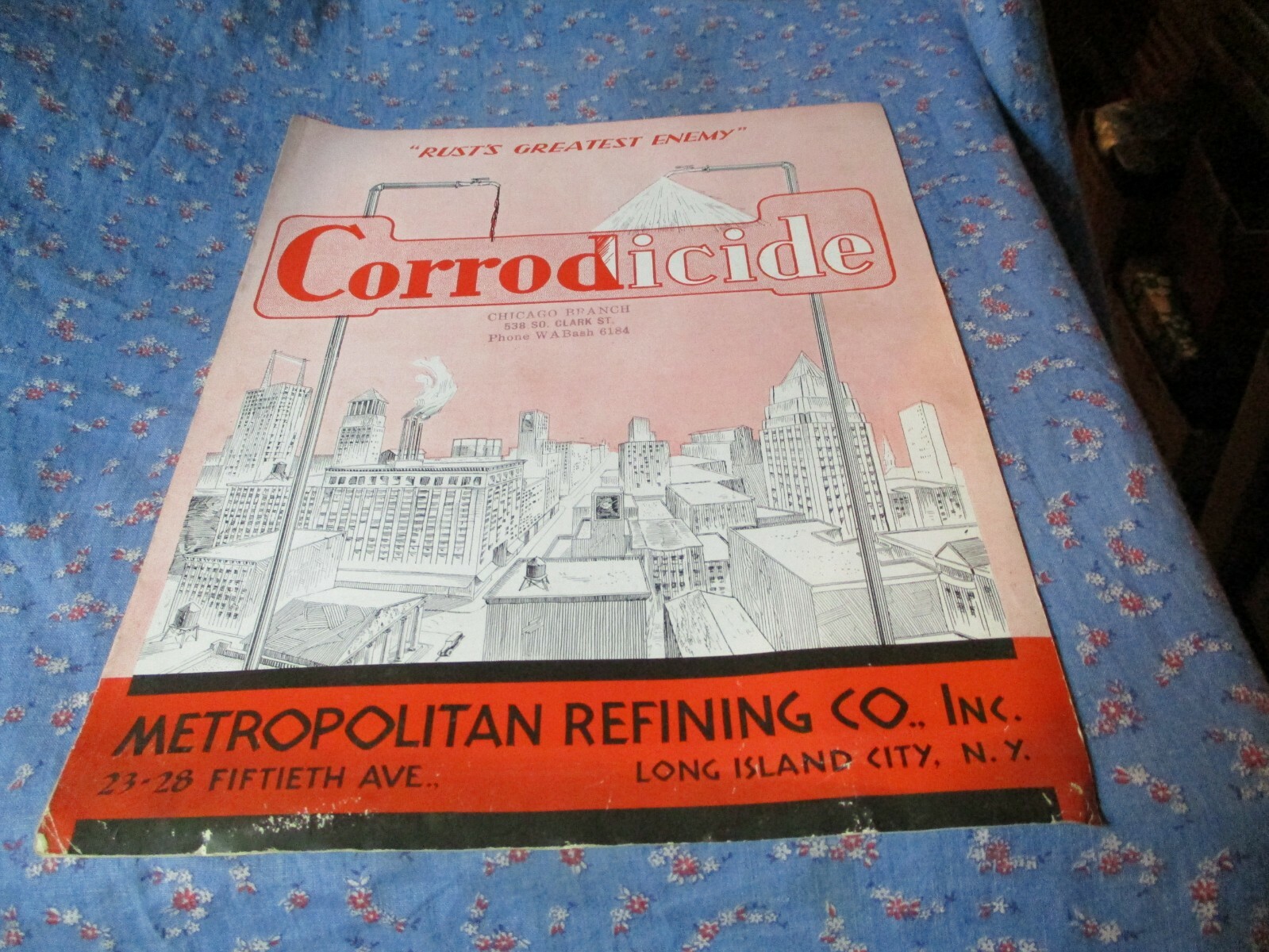 b. Vintage Pamphlet Corrodicide Metropolitan Refining Co Long Island City 8 Pgs
