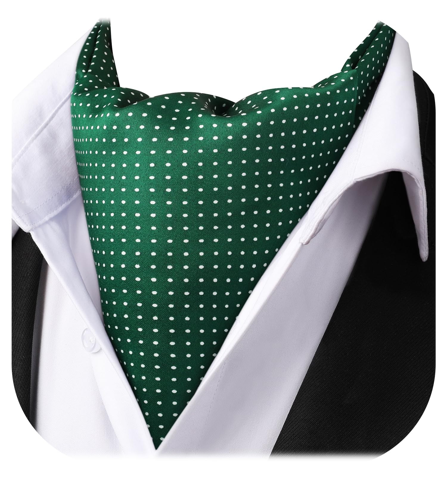 Ascot Tie Mens Cravat Ties Floral Paisley Polka Dot Jacquard Scarf Wedding