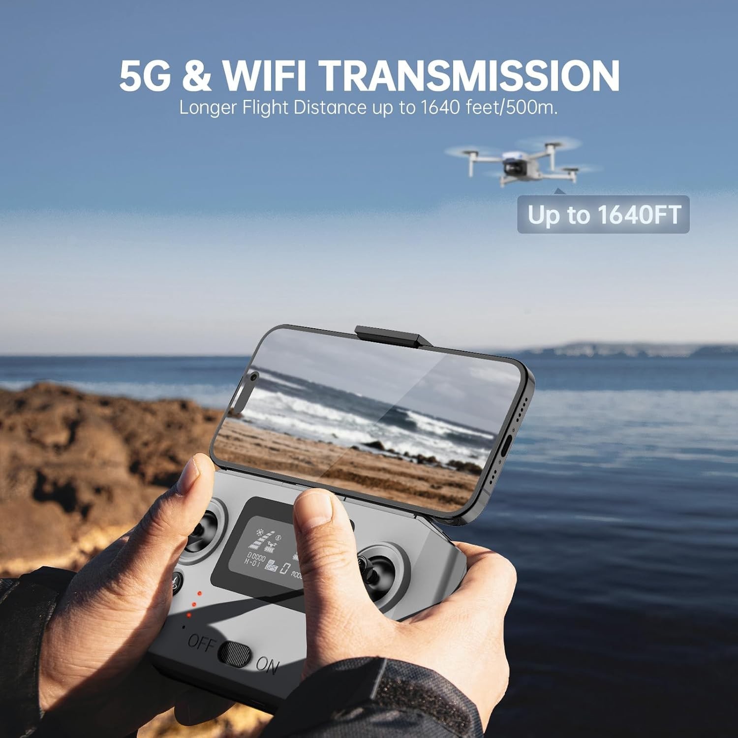 Foldable 4K Camera Drone for Adults with App Control, GPS, 40-45 Min Flight