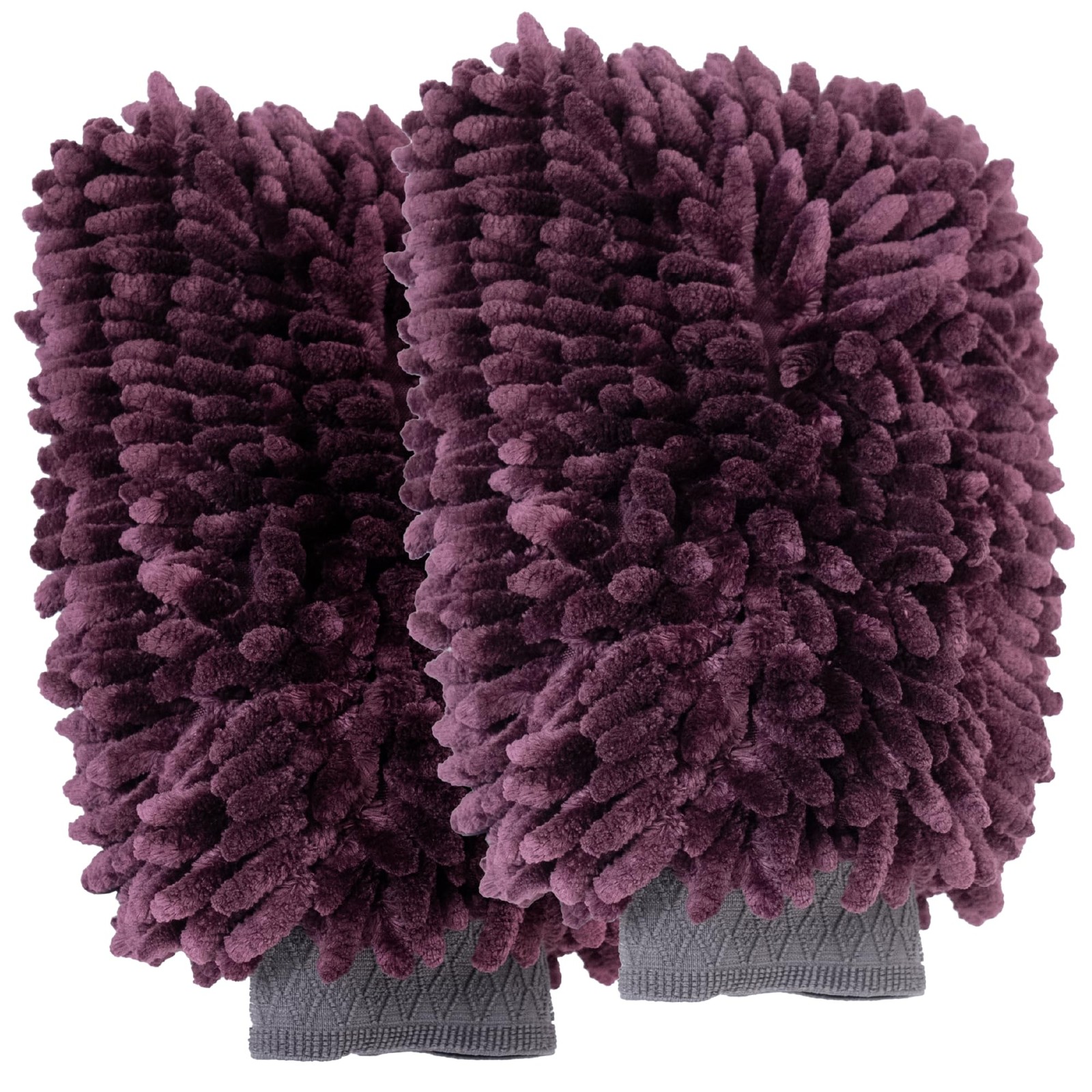 Car Wash Mitt, Microfiber for Car Cleaning, Premium Chenille, Purple, 10 inch...