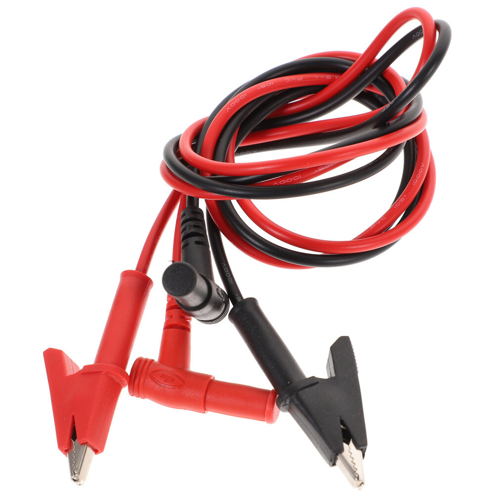 Volt Meter Leads Multimeter Cable Alligator Clips Testing Probe