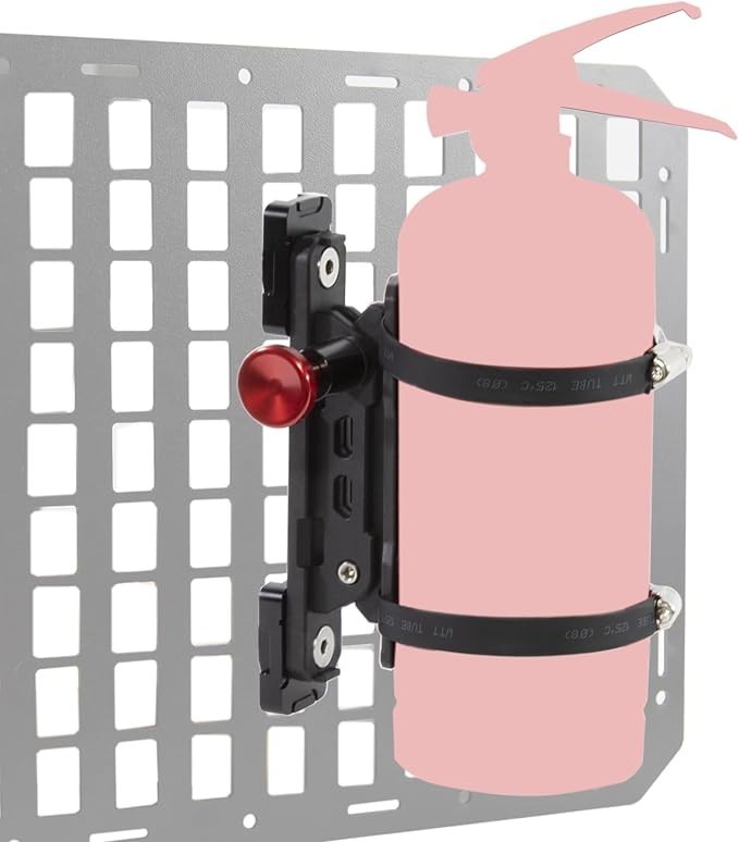 CNC Aluminum Quick Release Fire Extinguisher Mount Molle Panel, Fire Extinguishe