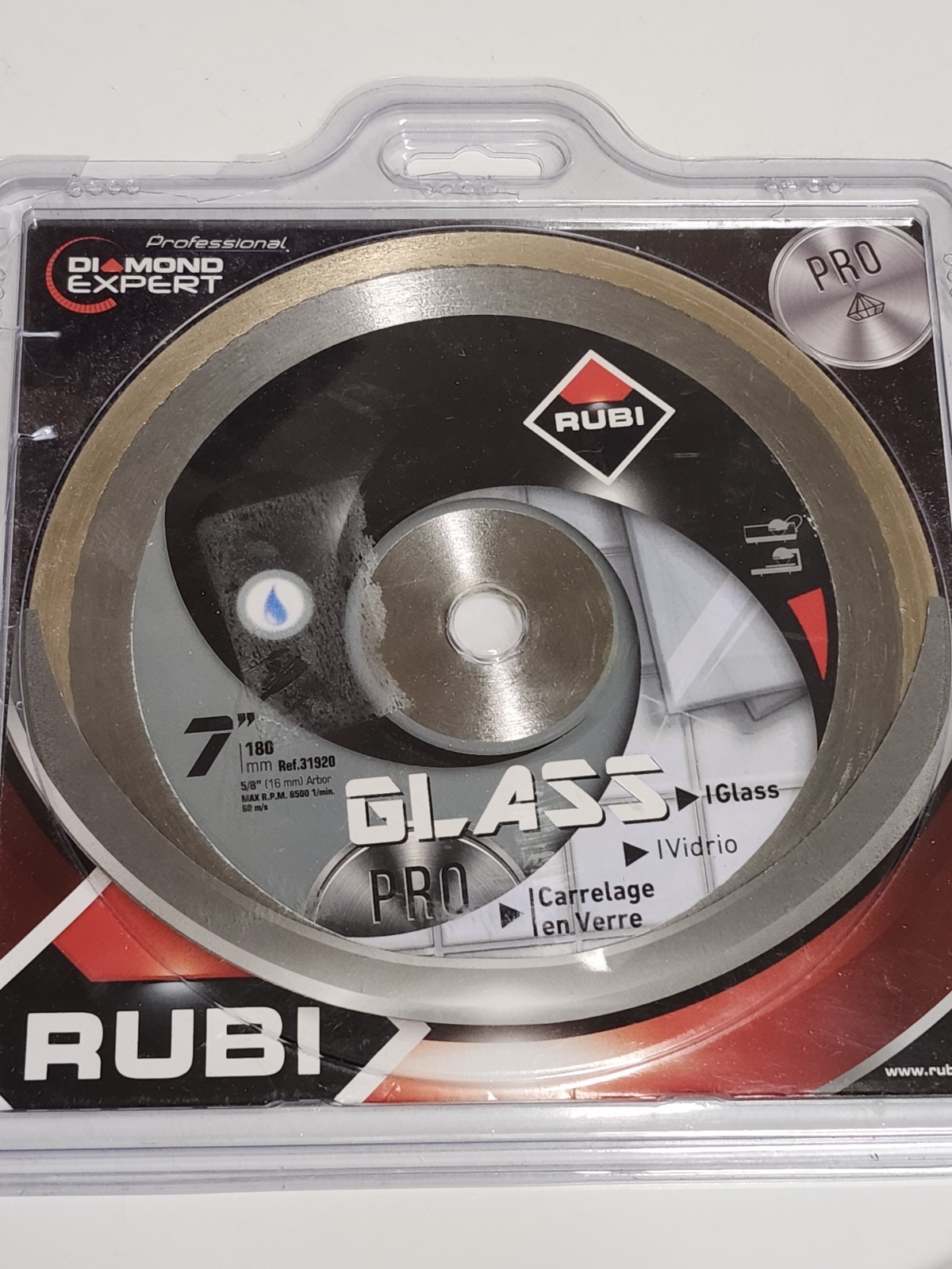 Rubi Glass Pro 7 Inch Diamond Blade 31920 180mm