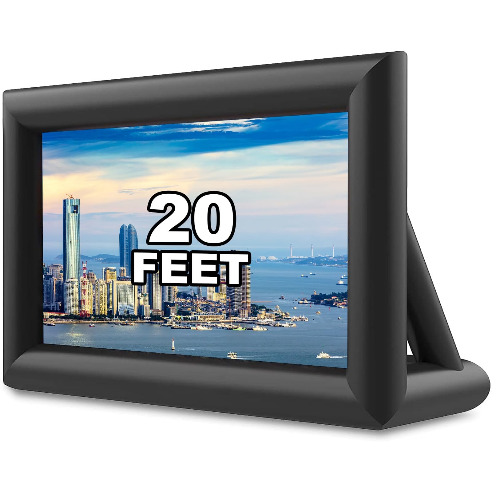 20 feet Inflatable Portable Projector Movie Screen - Huge Air-Blown Cinema Pr...