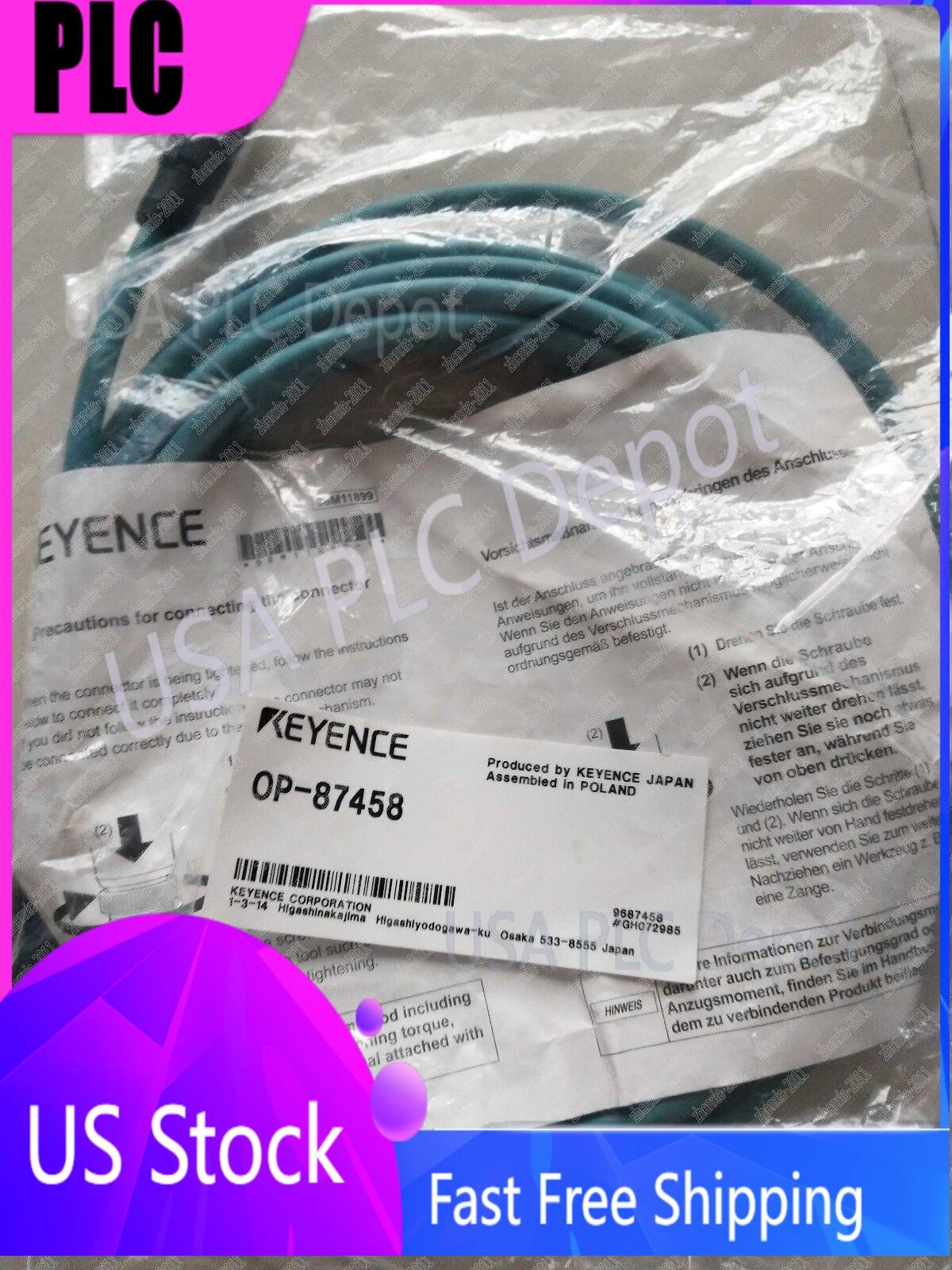 1PC Keyence OP-87458 Cable sensor New US Free TAX OP87458  US Free TAX