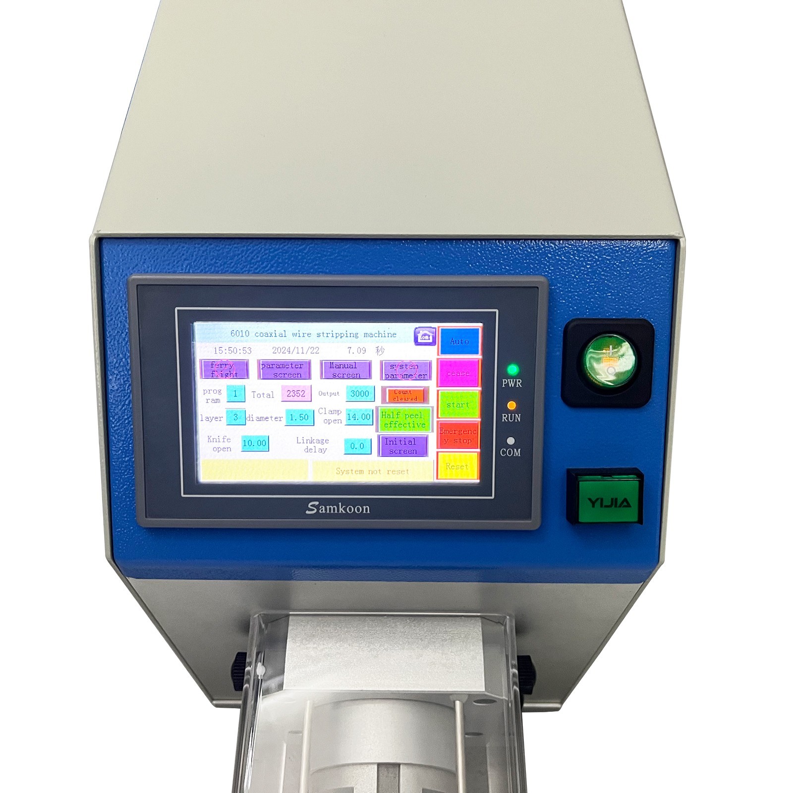 110V Coaxial Cable Multi-Layer Stripping Machine Rotary Wire Stripping Machine