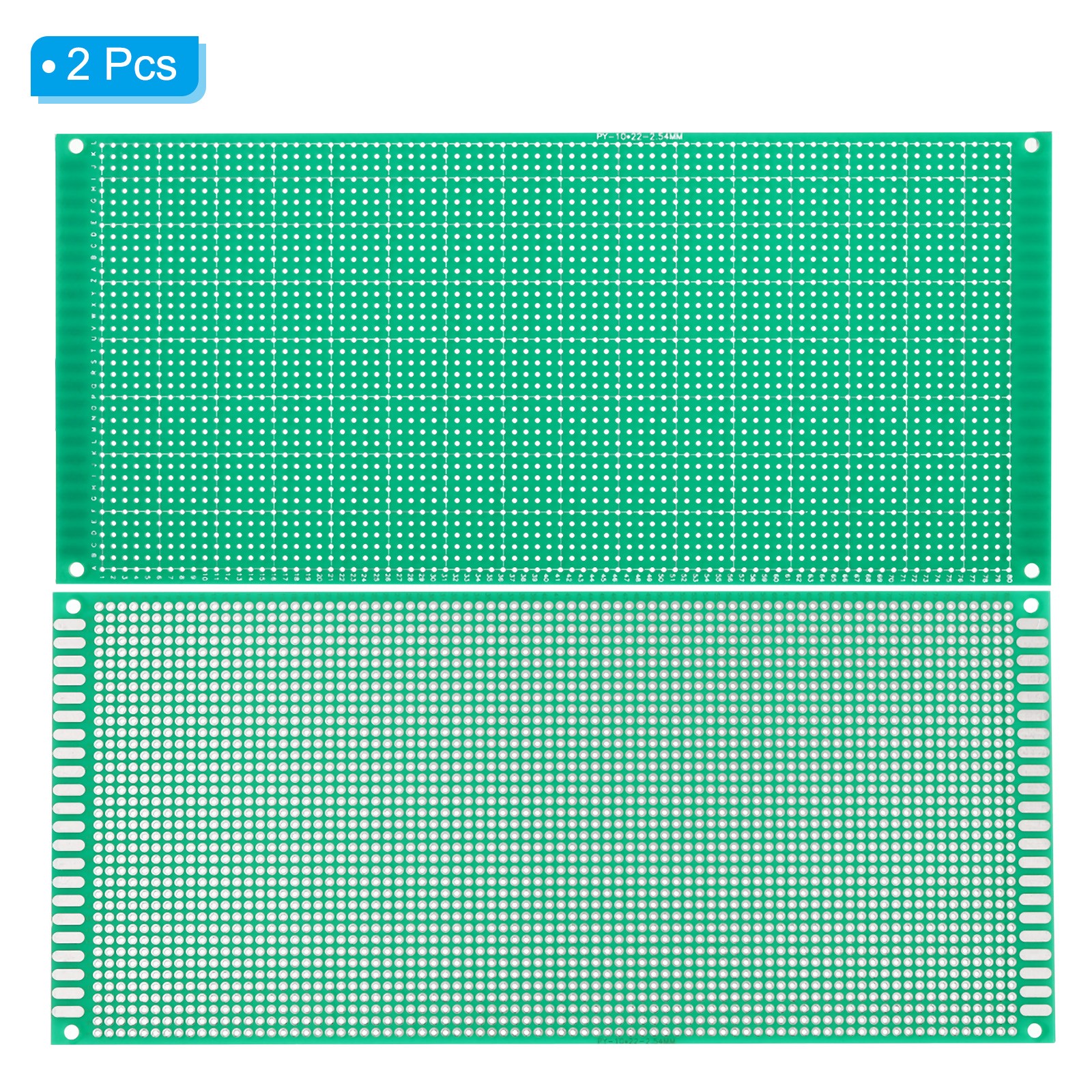 2Pack 8.7" x 3.9" PCB Board Circuit Prototype Perfboard Solder Boards Green