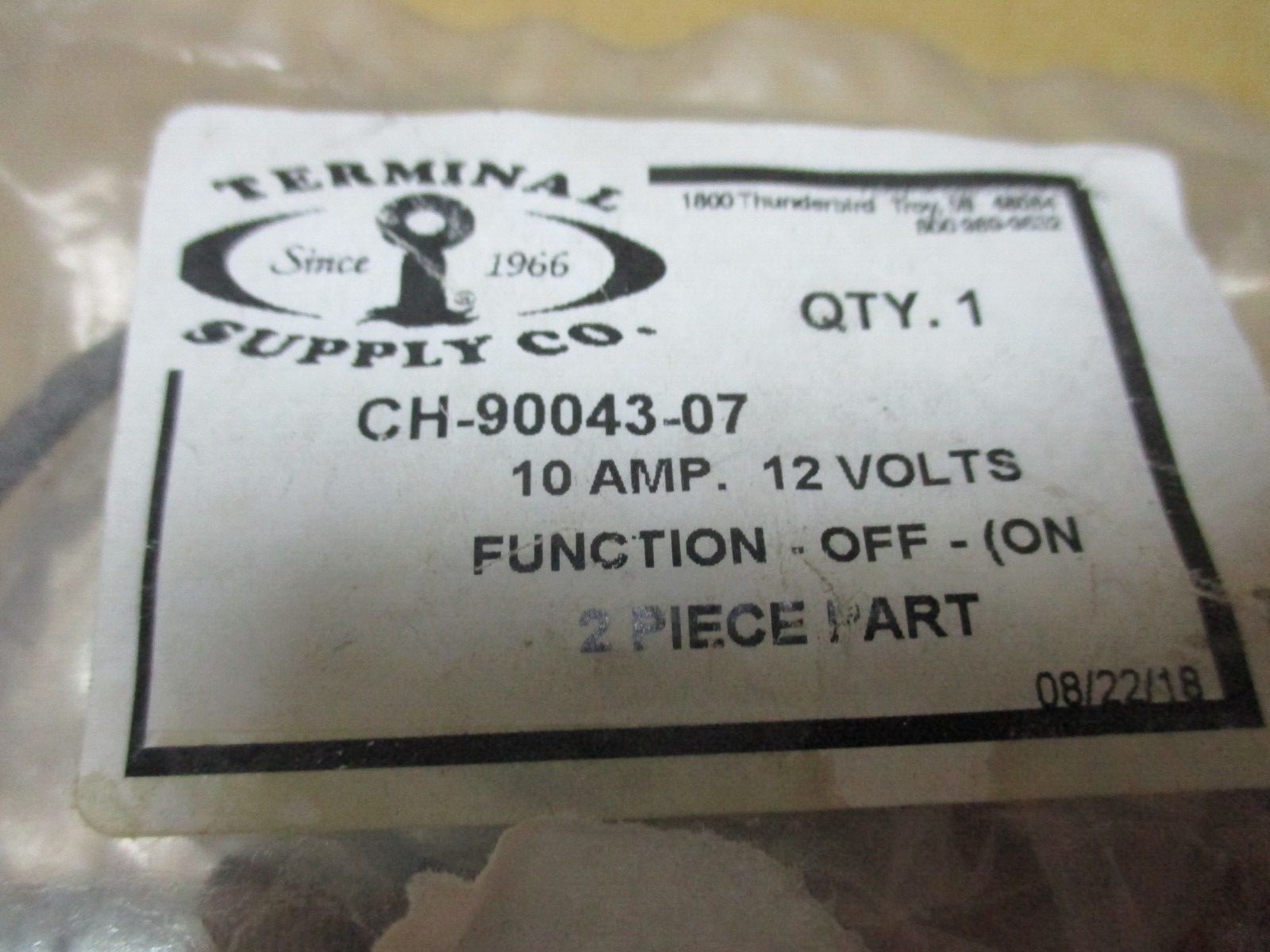 CH-90043-07 PUSH BUTTON MOMENTARY SWITCH FIRE TRUCKS NEW