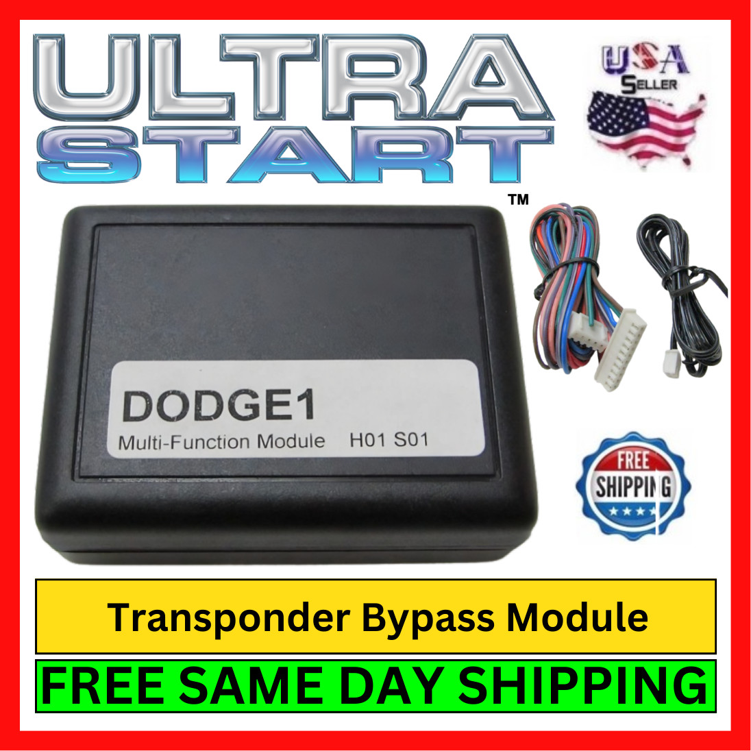 Car Alarm Door Lock Control & Bypass Module Ultrastart Dodge1 Remote Start Truck