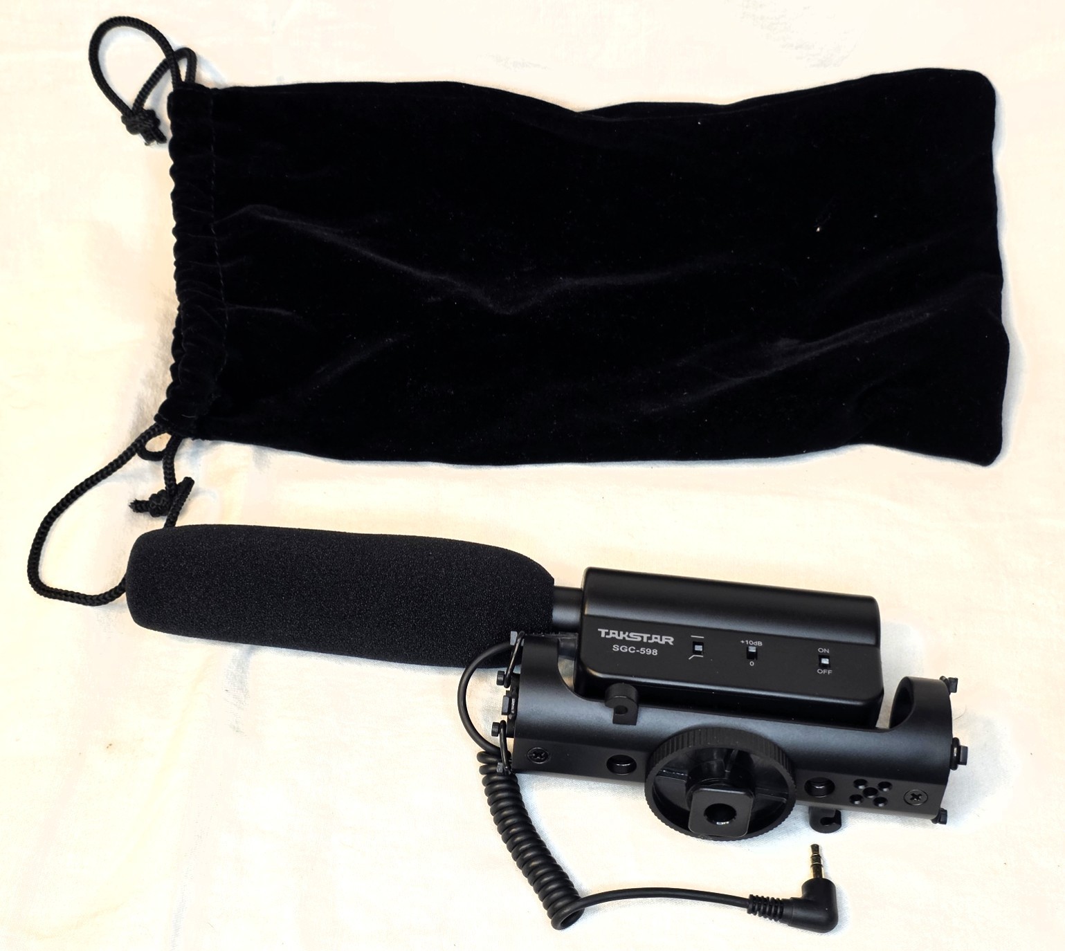 Takstar SGC-598 Shotgun Microphone DSLR Camera Mic Shock Mount Pouch