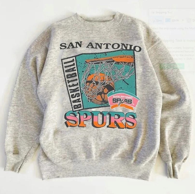 San Antonio Spurs basketball graphic Ash Unisex Sweatshirt Men Women
