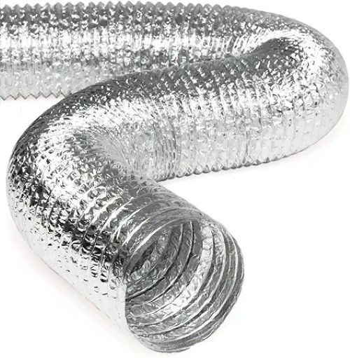 Ideal Air 3-ply Ducting Silver 10" x 25' long - House, vent, grow room++