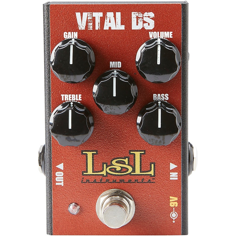 LsL Instruments VITAL DS Versatile Modern Distortion Effects Pedal Red LN