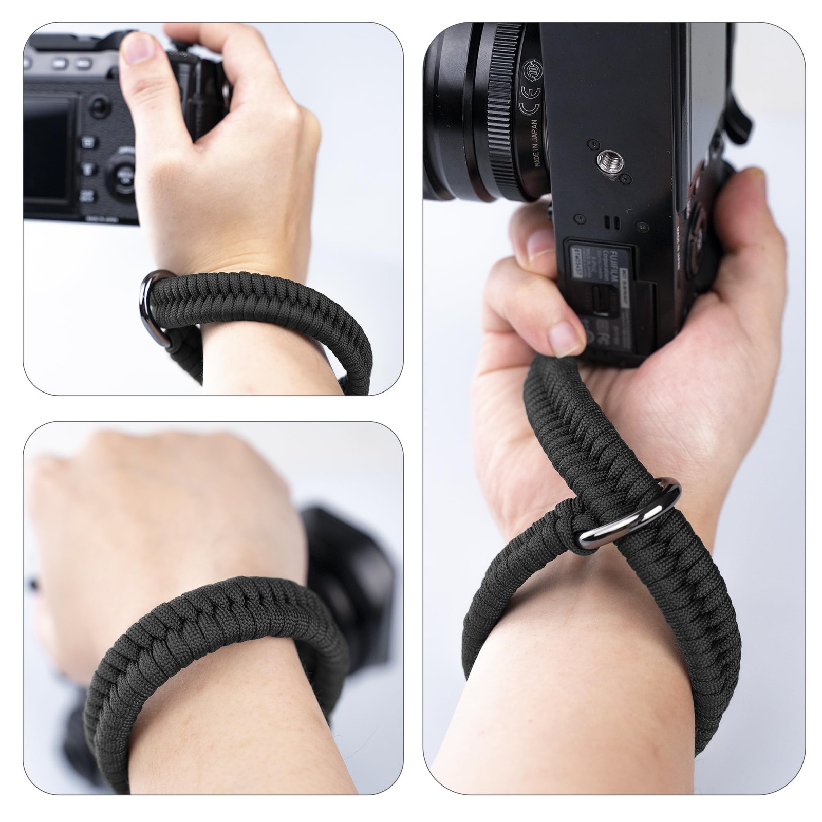 Qiang Ni Camera Wrist Strap - Paracord Quick Release Camera Hand Strap Wrist Lan
