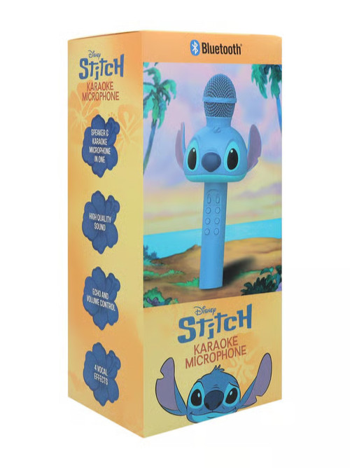 Disney Stitch LED Karaoke Microphone NEW