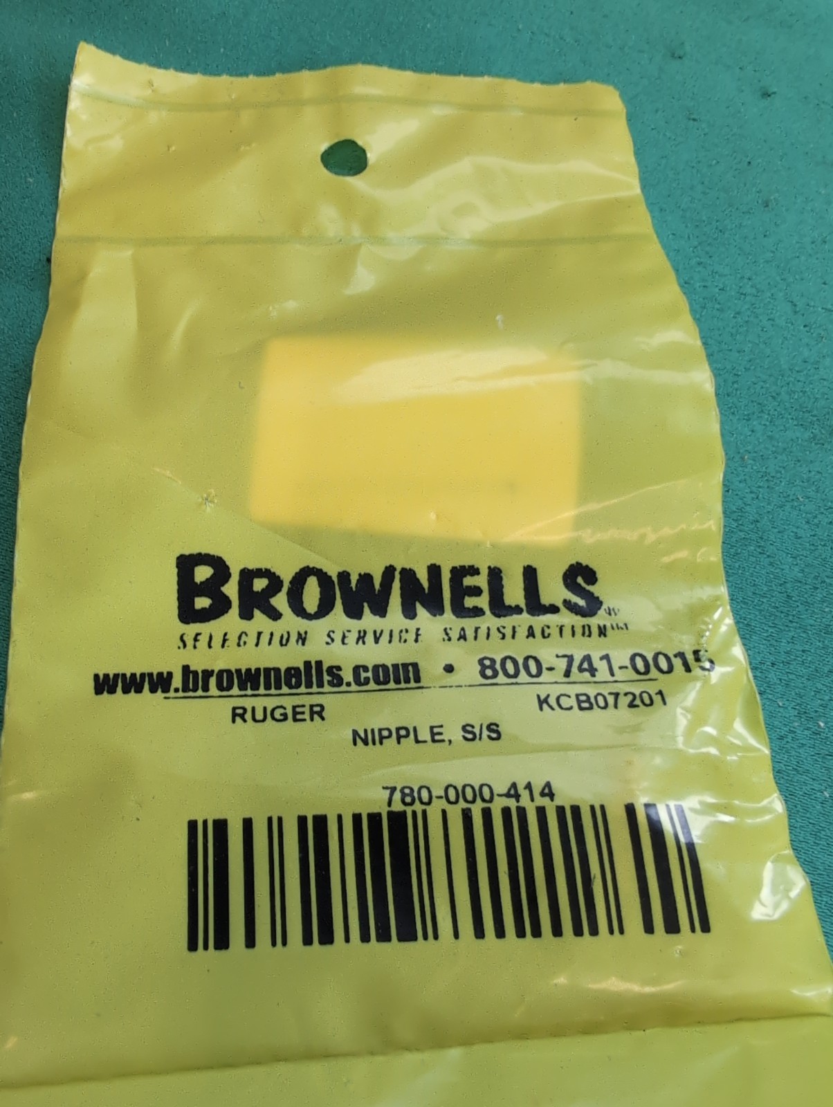 Brownells Ruger 780-000-414 Nipple SS KCB07201