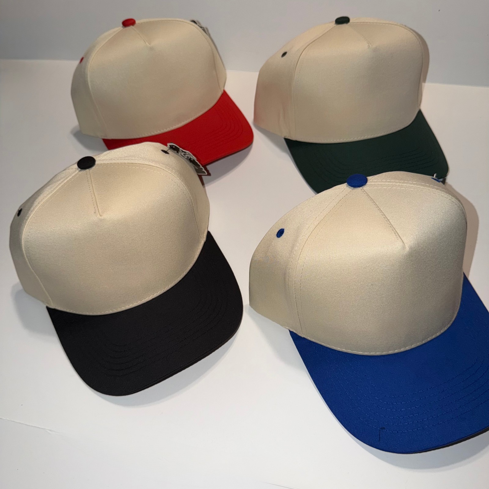 Custom Text College Embroidered Two Tone Bachelor Trip Classic Fit Baseball Cap