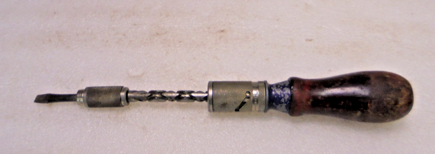 Vintage " CRAFTSMAN"? 10" Automatic Spiral Screwdriver Flat Head , FOR PARTS!!