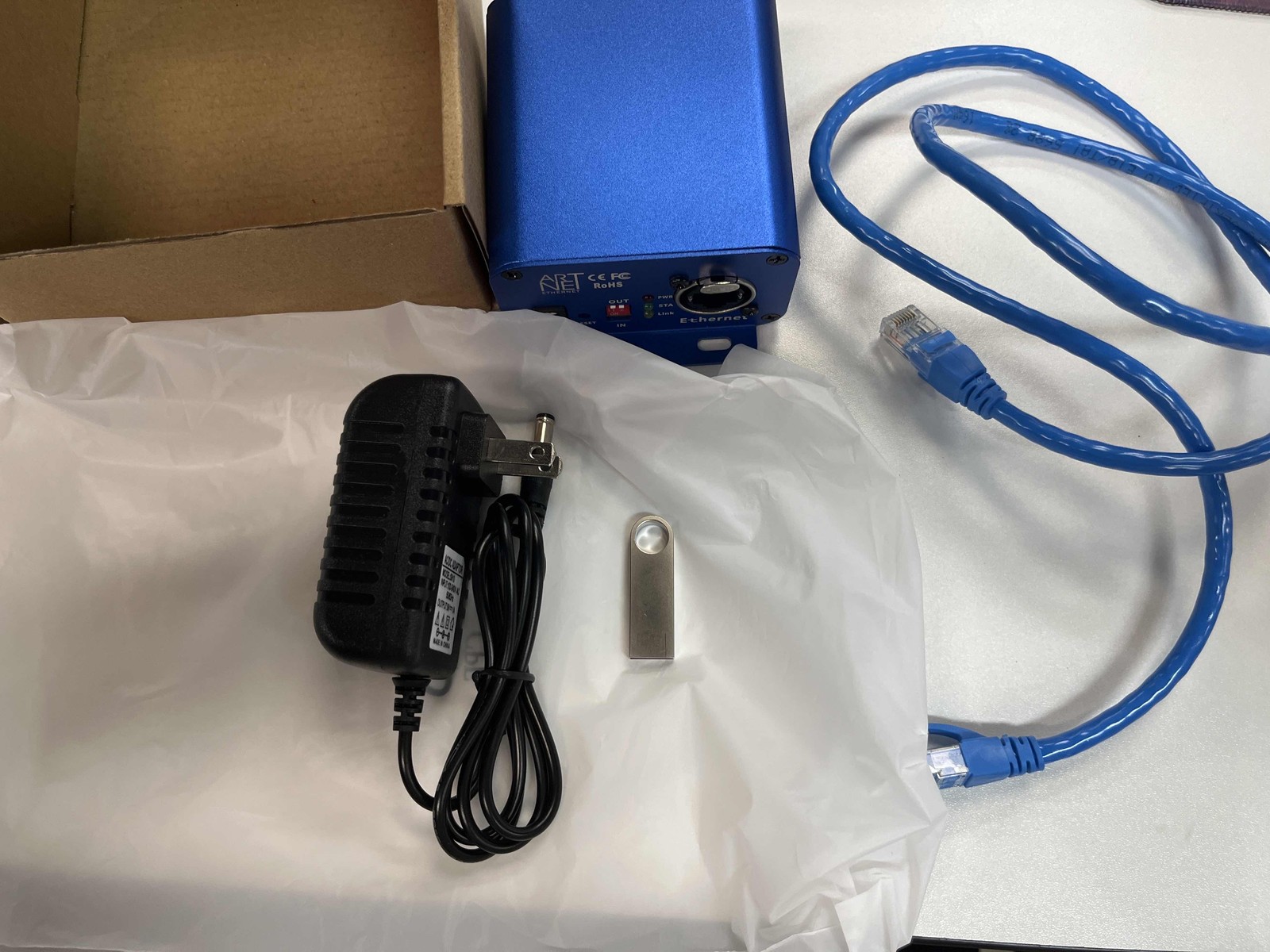 ArtNet To DMX Controller Bi-directional ArtNet DMX Ethernet Lighting Controller