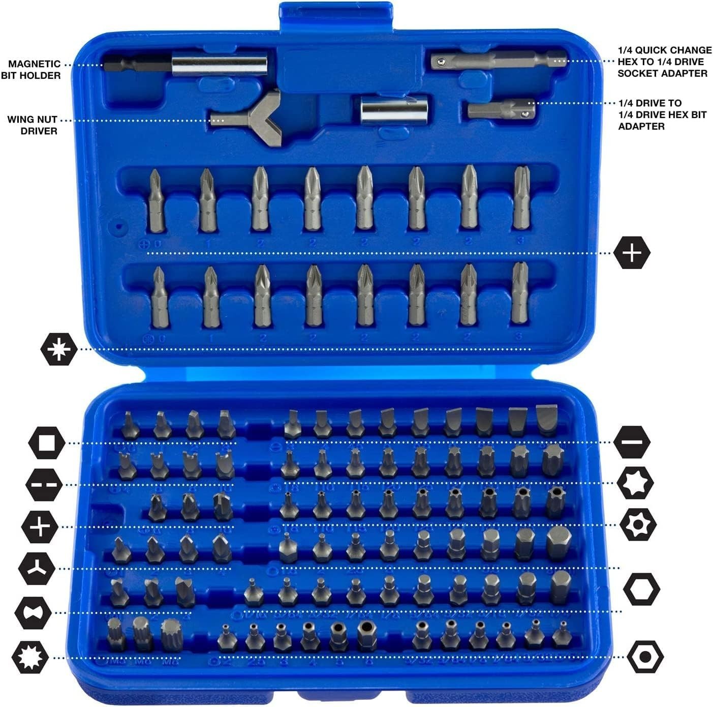 #1 Gunsmith Set 100 Bits Of Screwdriver Pro Gunsmithing Firearm Tools Kit NEW