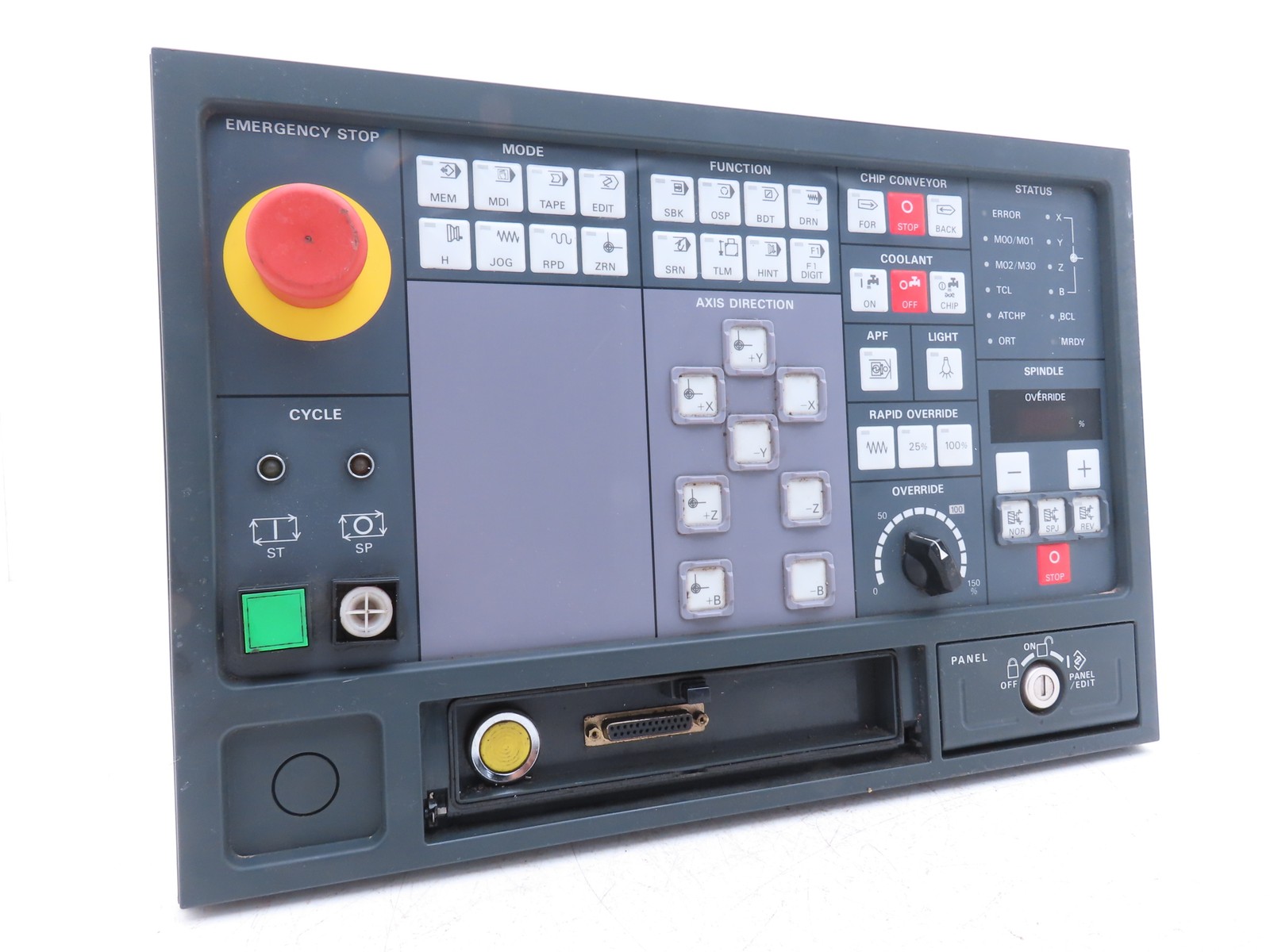 Mori Seiki SH-630 HMI Operator Push Button Control Panel Unit E54017B01 READ