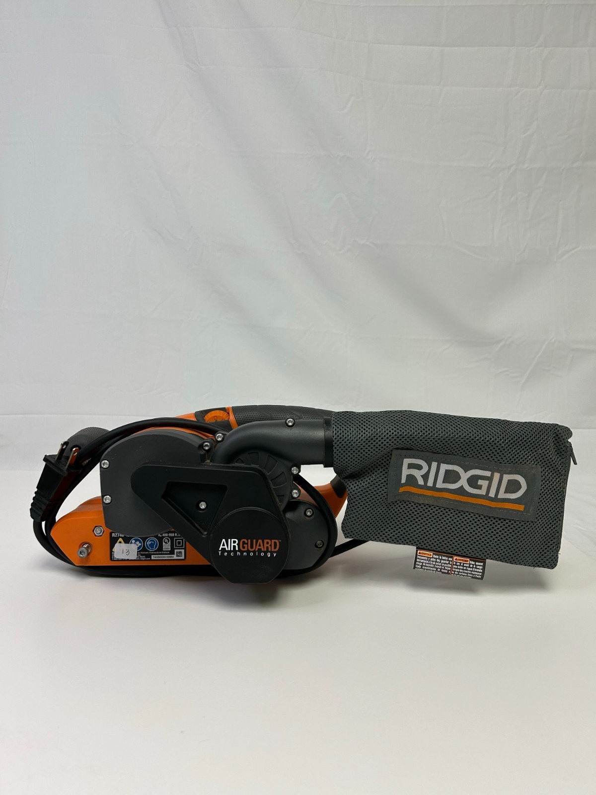 RIDGID R27401 6.5 Amp Corded 3 in x 18 in Heavy-Duty Variable Speed Belt Sander