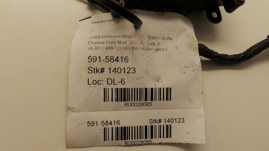 98-05 LEXUS GS300 HEADLAMP LEVELING CONTROL MODULE ECM ASSEMBLY