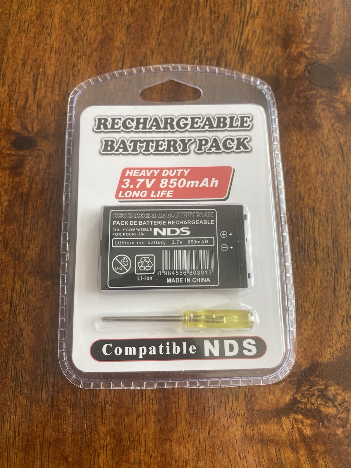 Rechargeable Battery Pack for Nintendo DS NDS 3.7V 850mAh GENCA-015