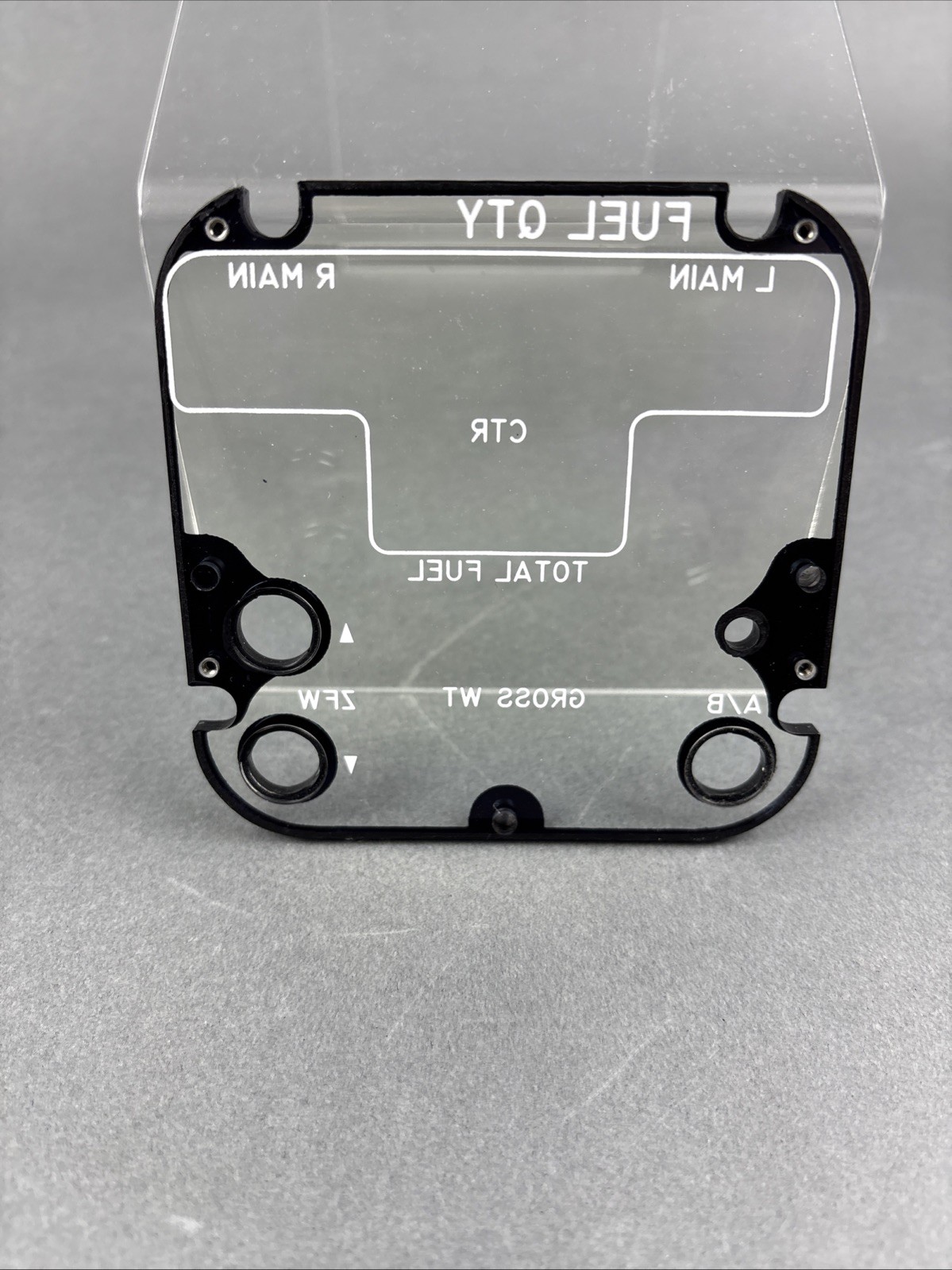 McDonnell Douglas Fuel Quantity Indicator Panel Face Plate MD80 DC9-80 Cockpit