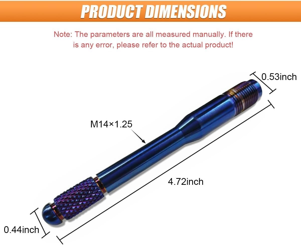 Compact M14x1.25 Wheel Alignment Pin - Durable & Corrosion-Resistant Design