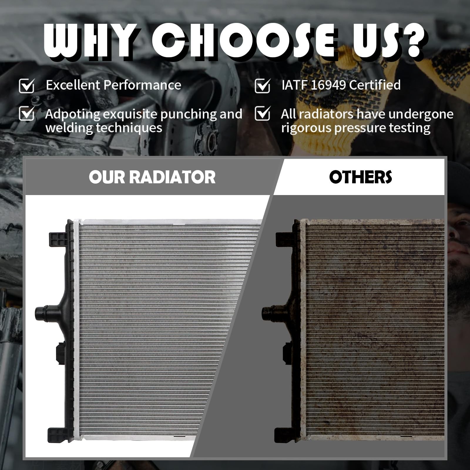 2462 Radiator Compatible With 2002-2004 Saturn Vue