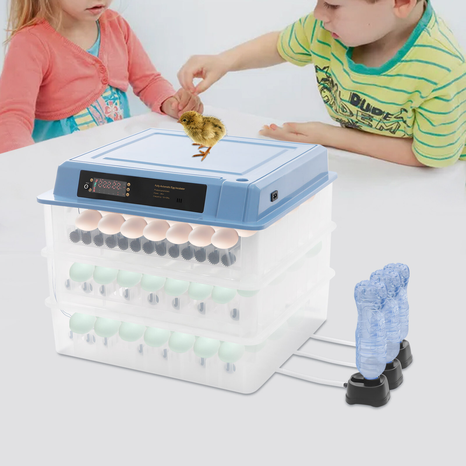 192 Egg Automatic Eggs Incubator Poultry Hatcher Digital Egg Incubating Machine