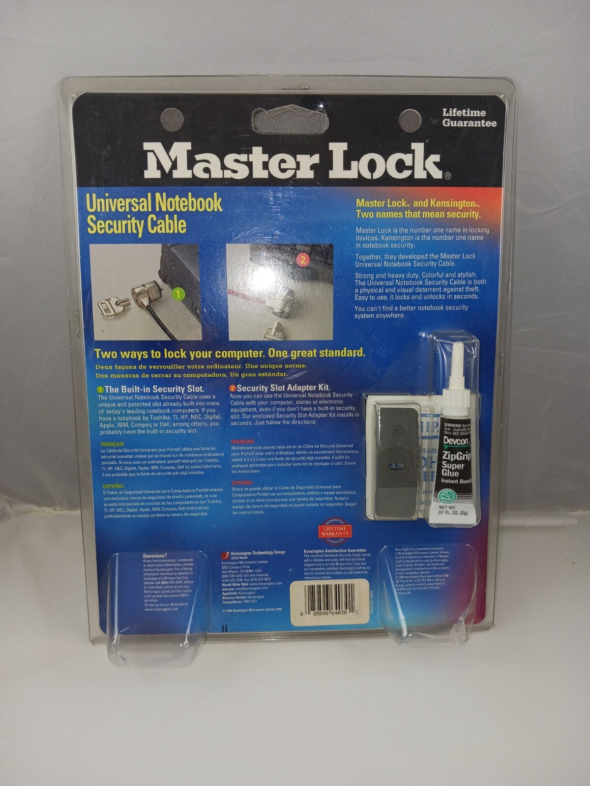 Master Lock Cable Universal Notebook Anti Theft Security Computers Locking