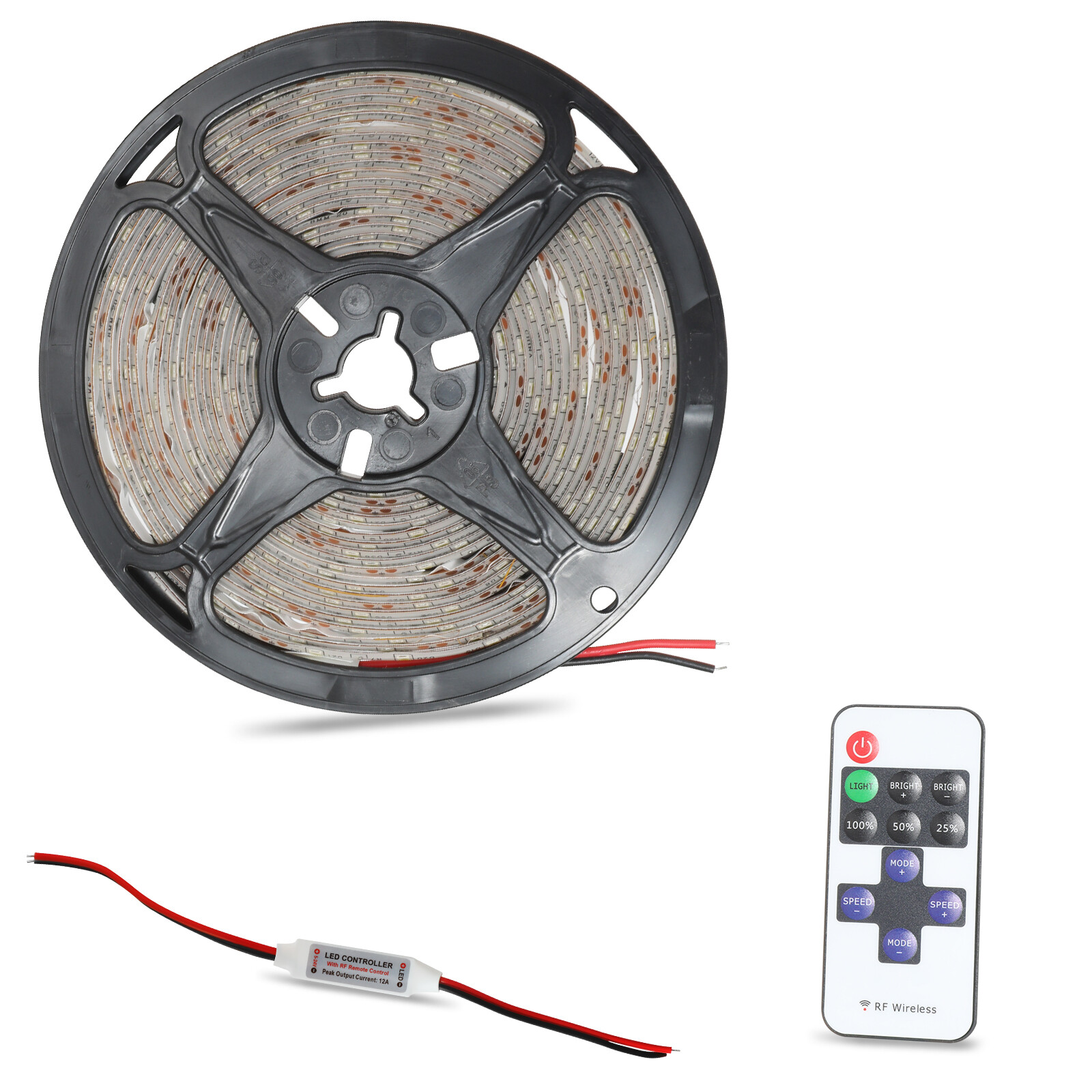 Wireless Waterproof LED Strip Light 16ft For Boat / Truck / Car/ Suv / Rv White