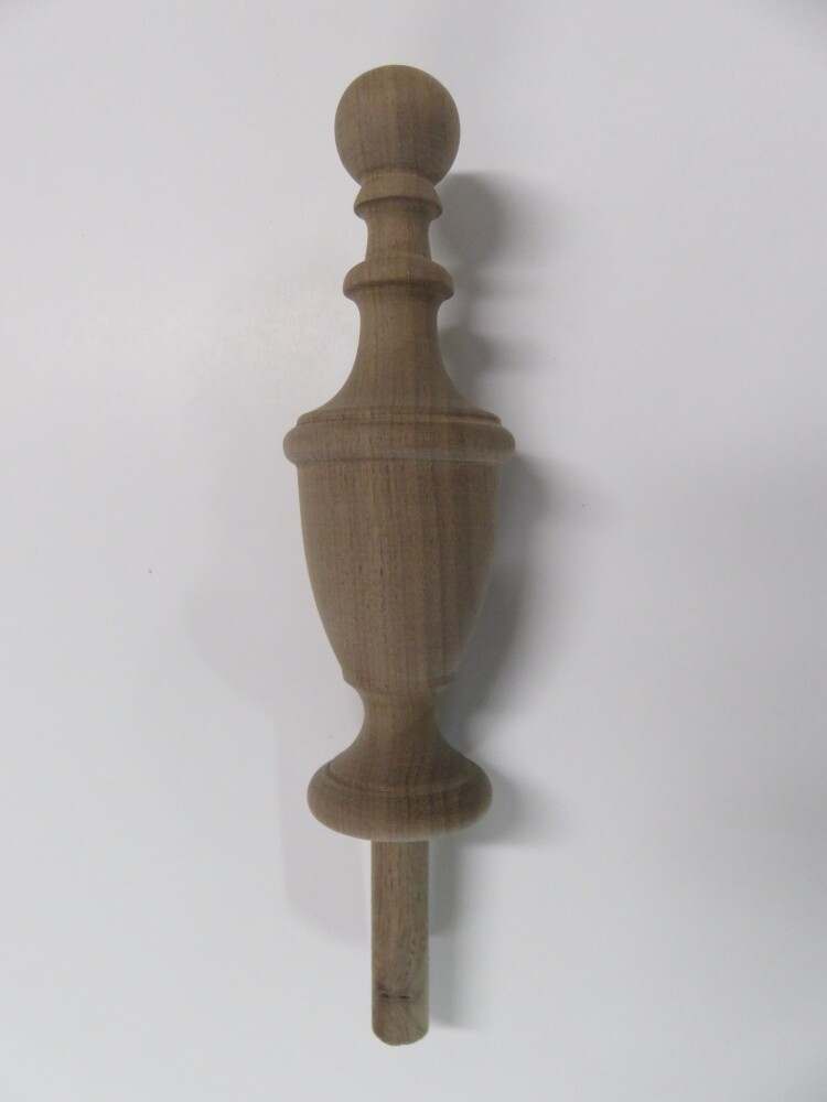 Wooden Finial-Choice-Cherry-Oak-Maple-Walnut-Mahogany Unfinished bedpost #62