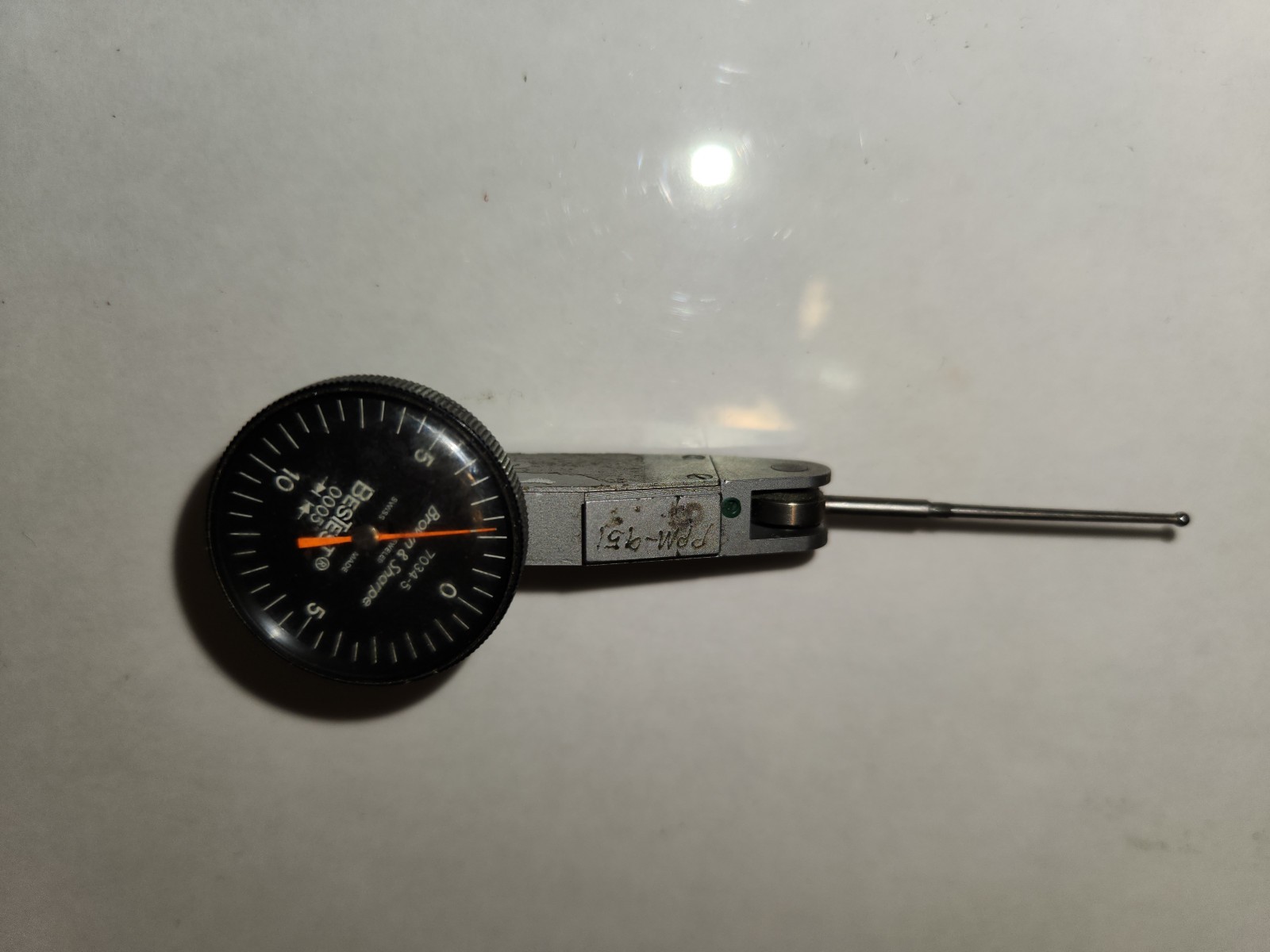 Brown & Sharp Dial indicator .0005   Long Needle