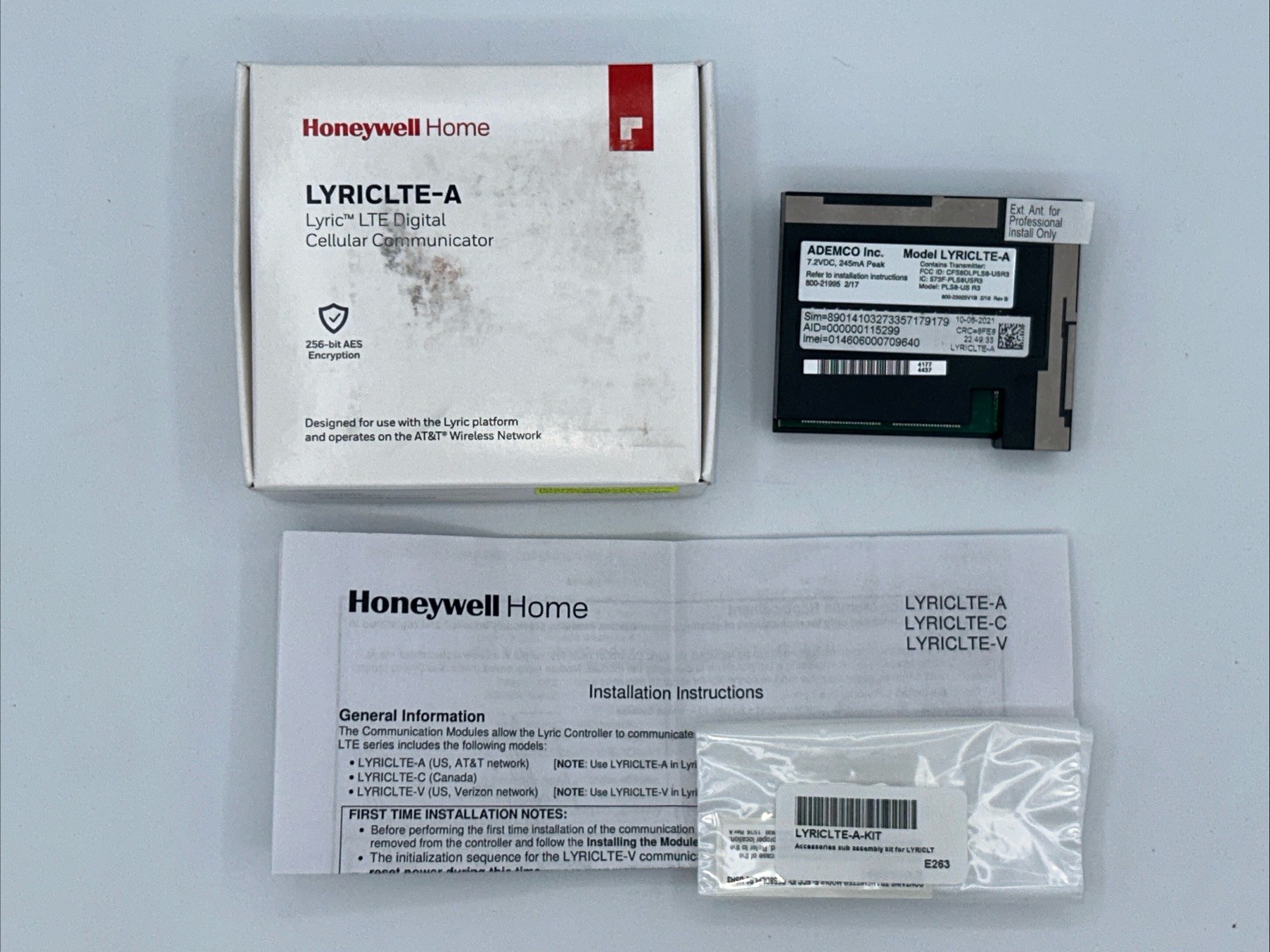 New Honeywell Home Ademco LYRICLTE–A Lyric LTE Digital Cellular Communicator
