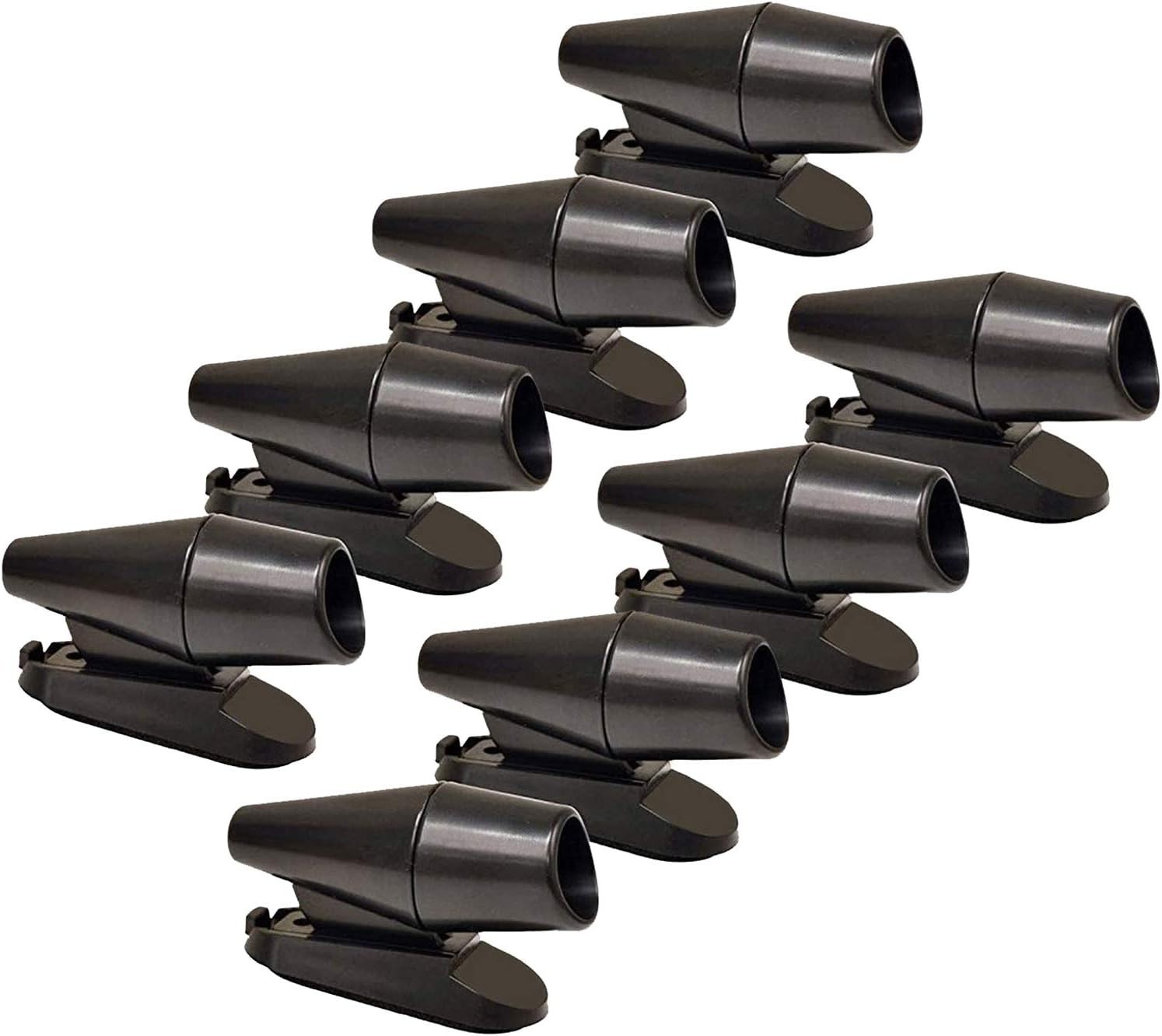 8Pcs Deer Whistles for Vehicles Wind Activated Black 8 Pack C,