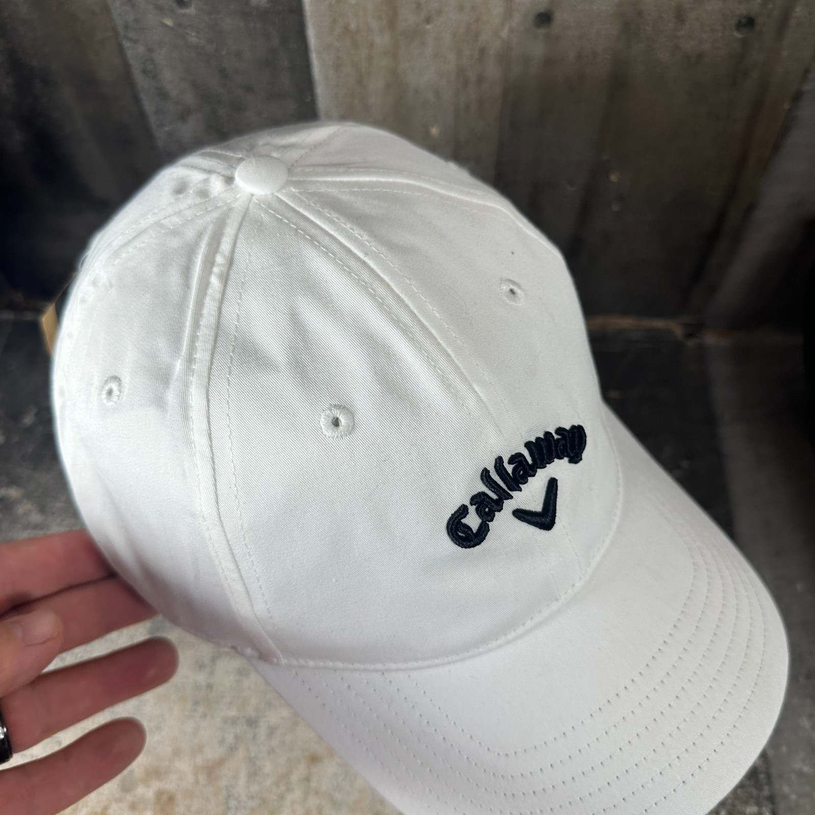 Callaway Golf x Bushmills Whiskey Strapback Baseball Hat White Embroidered