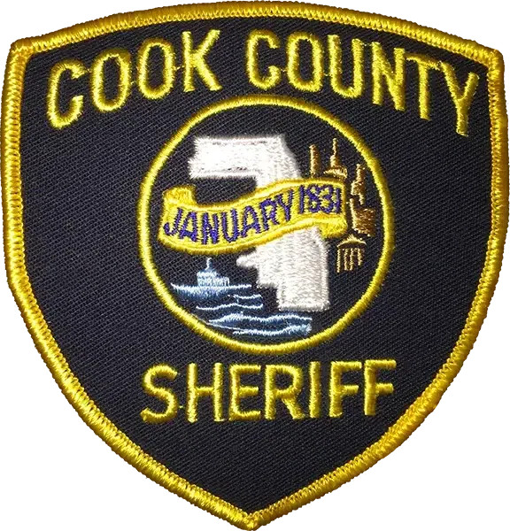 COOK COUNTY SHERIFF SHOULDER PATCH: Sheriff - Standard