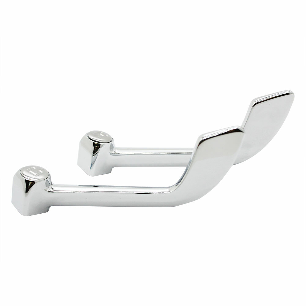Thrifco 4401569 Fit-All Universal Wrist Blade Handles - Hot / Cold - Chrome
