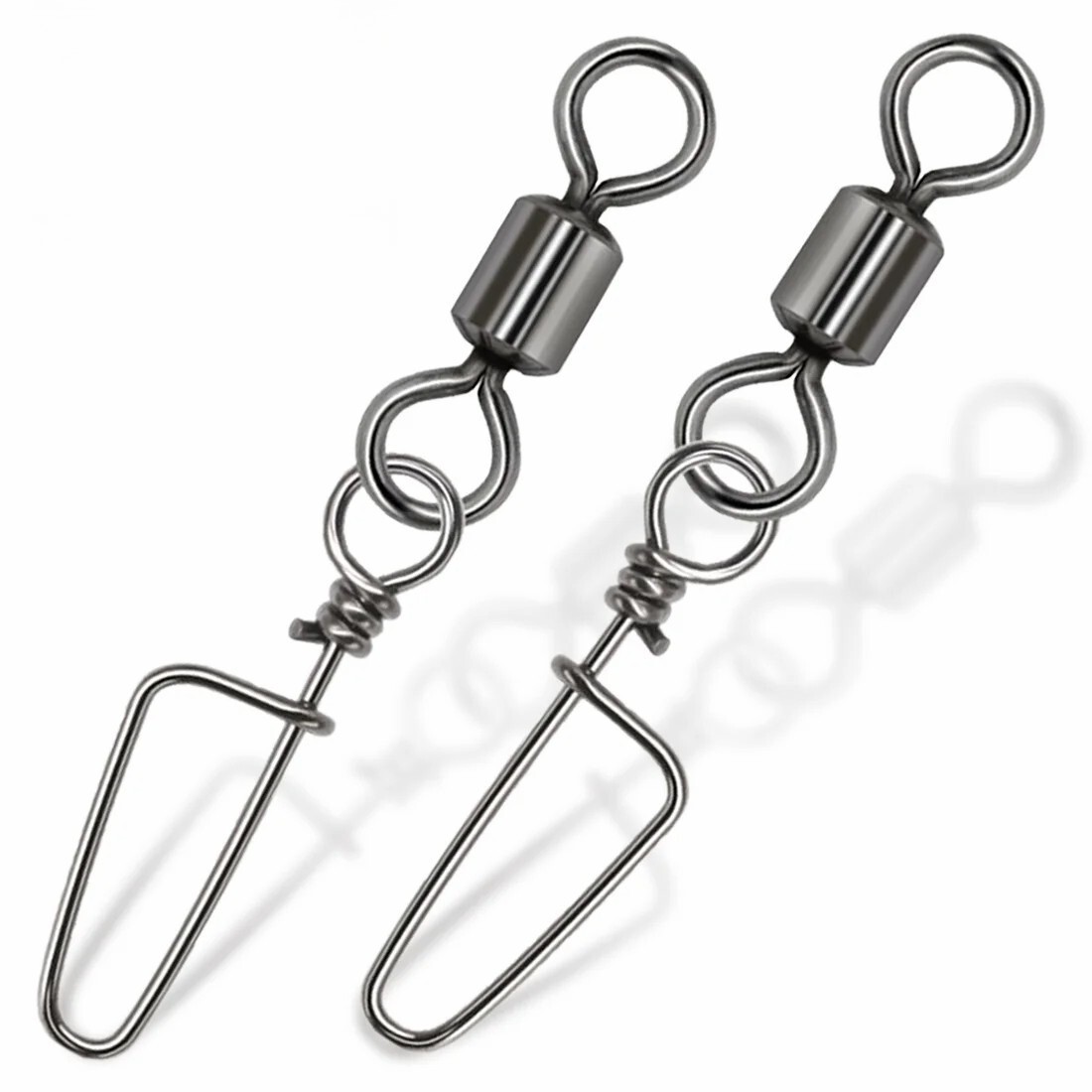 50~200Pcs Fishing Swivels Snap Coastlock Snap Quick Change Clip Stainless Steel