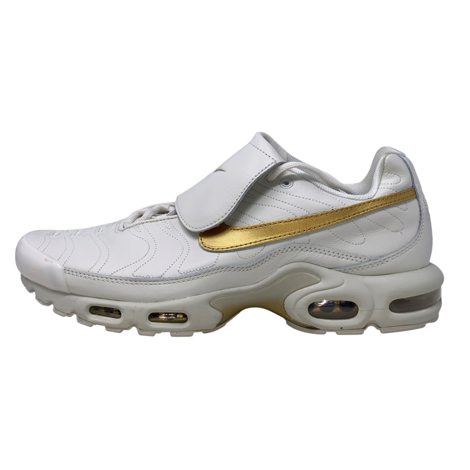 Nike Air Max Plus Tiempo Gold Phantom White Sneakers, Size 12.5 BNIB HV2541-001