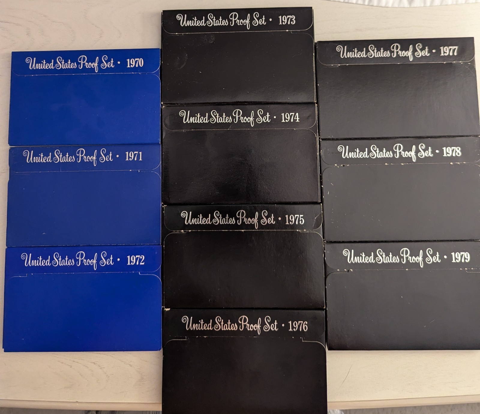 1970-1979 Complete United States Proof Set Decade Run OGP