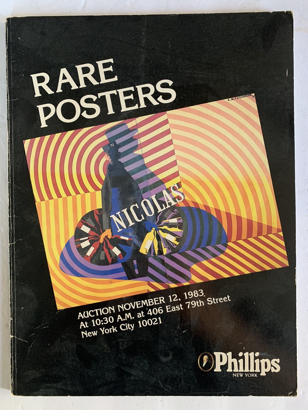 Vintage November 12 1983 Phillips NY RARE POSTERS Collectors Auction Catalog