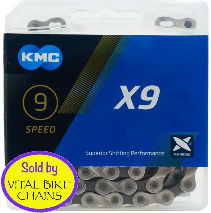 KMC X9 Chain 9 speed - Si/Gr