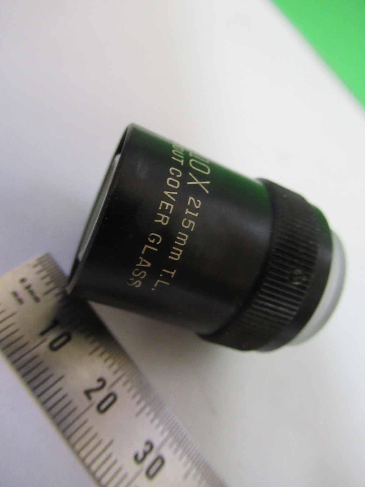 BAUSCH LOMB OBJECTIVE 10X /215mm OPTICS MICROSCOPE PART AS PICTURED &W4-A-58
